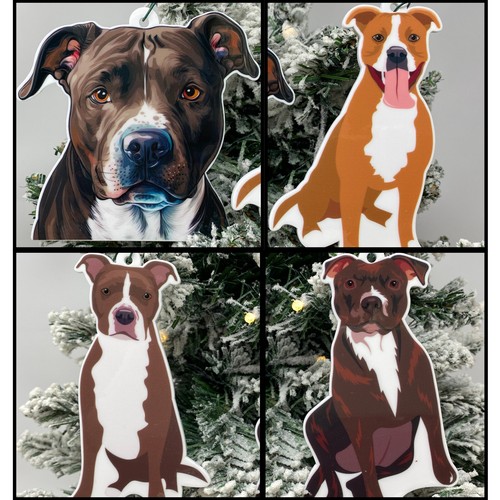 Pit bull decorazioni natalizie